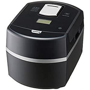 アイリスオーヤマ 炊飯器 IH式 5.5合 瞬熱真空窯 極一粒炊き 50銘柄炊き分け機能 計り炊き機能 カロリー計量機能 ブラック RC-IF