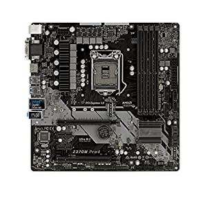 ASROCK Z370MPRO4第8世代マザーボードサーバーメインボードはMicro-ATXDDR4サポートに適合I7-81008600K(中古品)