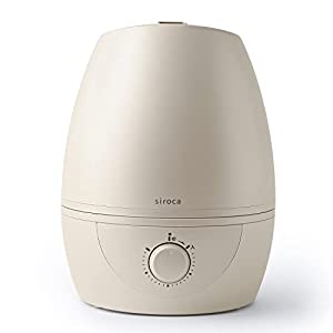 シロカ 加湿器 大容量 5L 超音波 SD-C113 クリームホワイト[2021年モデル/大容量5L/給水タンク分離/タンク抗菌加工](中古品)