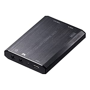 サンワサプライ HDMIキャプチャー（USB3.2 Gen1・4K パススルー出力付き） USB-CVHDUVC3(中古品)