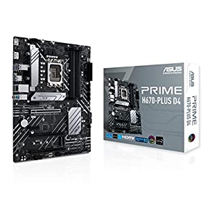 ASUS INTEL 第12世代 CPU ( LGA1700 ) 対応 H670 チップセット ATX マザーボード PRIME H670-PLUS D4 【 国内正規代理店品 】(中