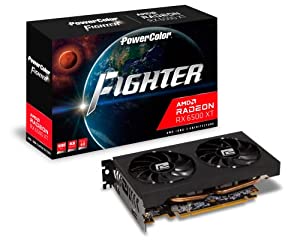 POWERCOLOR グラフィックボード AMD Radeon RX6500XT GDDR6 4GB 搭載モデル 【国内正規代理店品】 AXRX 6500XT 4GBD6-DH/OC(中古
