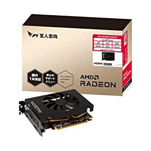 玄人志向 グラフィックボード AMD Radeon RX6500XT GDDR6 4GB 搭載モデル 【国内正規代理店品】 RD-RX6500XT-E4GB/SF(中古品)の通販は