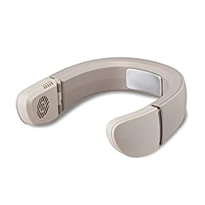 ドウシシャ ネックファン Tempo Breeze 風量3段階調節 充電式 首掛け扇風機 COOL&amp;HOT シャトーベージュ(中古品)