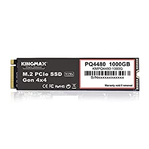 KINGMAX SSD M.2 1TB PQ4480シリーズ Type2280 MVMe PCIe Gen4x4 3年保証 正規代理店保証品 KMPQ4480-1TB(中古品)