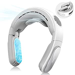 【夏向け創始設計 2022型】 ネッククーラー 首掛け扇風機 折り畳み式 冷却プレート 携帯扇風機 瞬間冷却 5000mAh大容量 最大22時