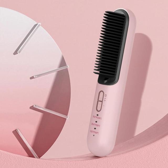 ストレートブラシ ヒートブラシ ヘアブラシ ヘアケア スタイリング ストレート ブラシ ヘアアイロン ブラシ ストレートアイロン