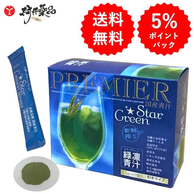 スターグリーン 60袋 60日分 (1袋/日) 粉末 国産 緑凛 青汁 野菜不足 大麦若葉 国産 ケール 食物繊維 サプリメント サプリ