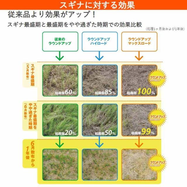 即納在庫品 日産化学工業 ウンドアップマックスロード1Lx12本 園芸用品 液剤 除草剤_5