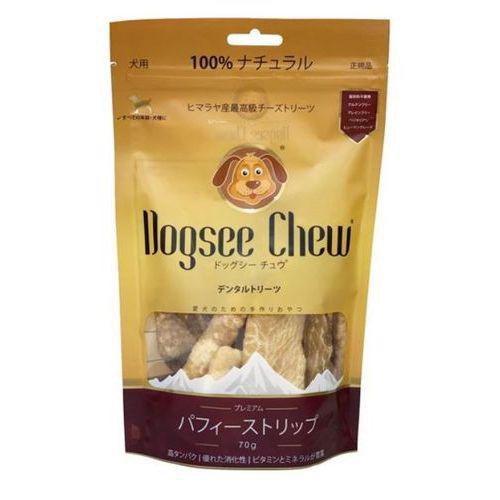 【セット販売】 Dogsee Chew ドッグシーチュウ パフィーストリップ 70g (×12セット) エヴァリスの通販は