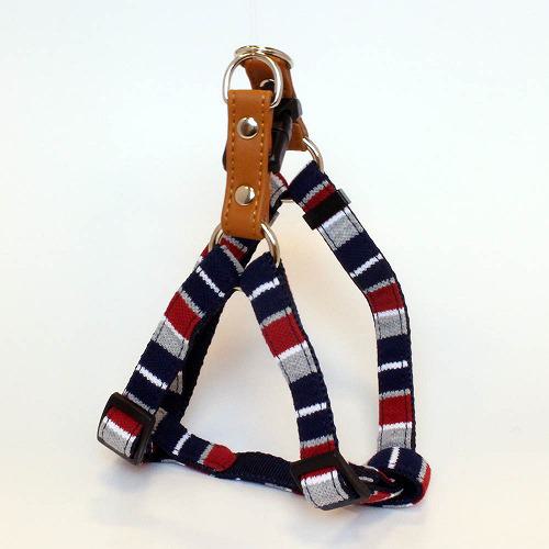 【セット販売】 LEADOG パステルボーダー カンタンハーネス SS ネイビー PBKH‐SS‐NV (×4セット) リードッグ