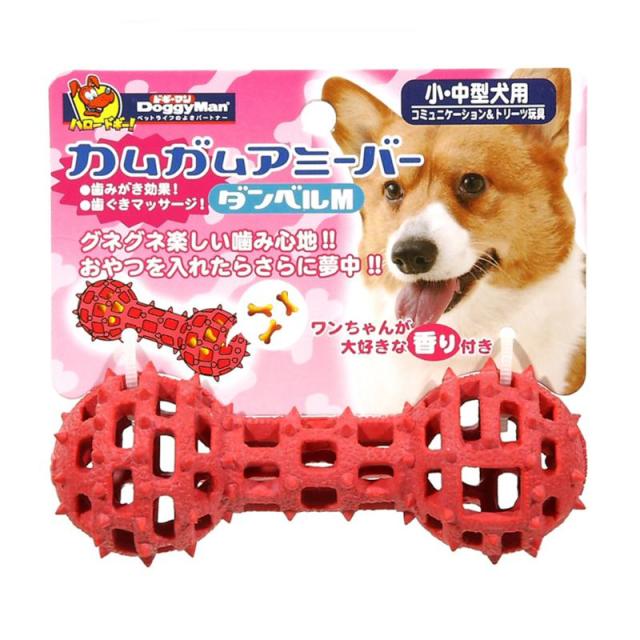 【セット販売】 ドギーマン(Doggy Man) カムガムアミーバーダンベル M (×12セット) ドギーマンハヤシ