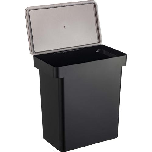 【セット販売】 密閉ペットフードストッカー タワー ブラック 12kg (×2セット) 山崎実業