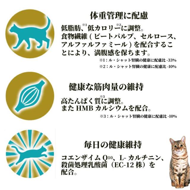 即納在庫品 【ケース販売】 イースター プロステージ ル・シャット 体重管理に配慮 1.2kg (400g×3袋) × 6袋 キャットフード 猫 エサ_1