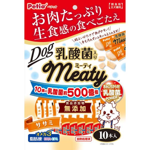 【ケース販売】 ペティオ(Petio) ミーティ ササミ 乳酸菌入り 10本入 (×30セット) ペティオ