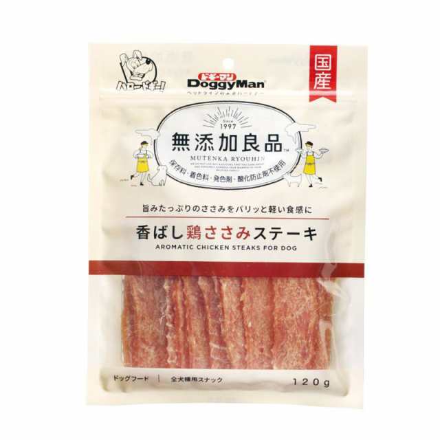 【ケース販売】 ドギーマン(Doggy Man) 香ばしささみステーキ 120g (×36セット) ドギーマンハヤシ