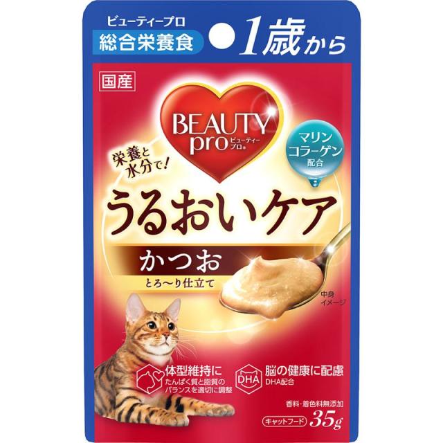 【ケース販売】 ビューティープロ 総合栄養食 キャット パウチ １歳から かつお 35g (×96セット) 日本ペットフード