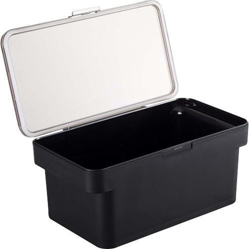 【ケース販売】 密閉ペットフードストッカー タワー ブラック 1.5kg (×12セット) 山崎実業