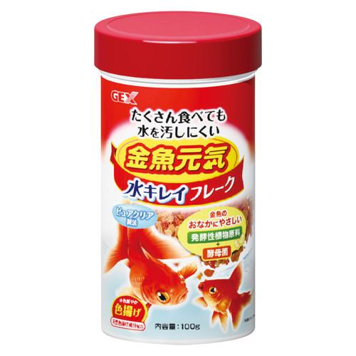 【ケース販売】 GEX(ジェックス) 金魚元気水キレイフレーク100g (×24セット)