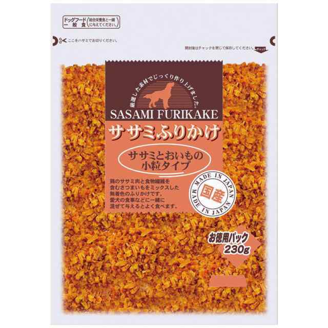 【ケース販売】 九州ペット お買い得ふりかけ鶏ささみとお芋小粒タイプ 230g (×36セット) の通販は