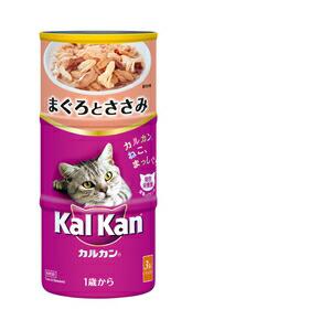 【ケース販売】 マースジャパン カルカンハンディ缶 1歳から まぐろとささみ 160gx3P (×18セット)