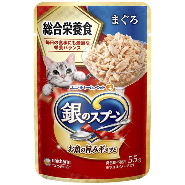 【ケース販売】 ユニチャーム 銀のスプーンパウチ総合栄養食まぐろ (×160セット)