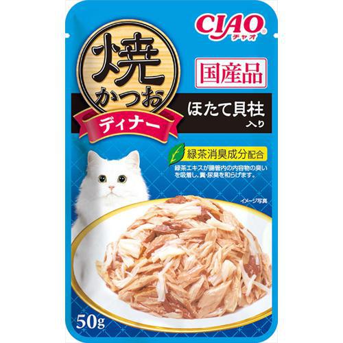 【ケース販売】 いなばペット 焼かつおディナー ほたて貝柱入り IC-232 (×96セット)