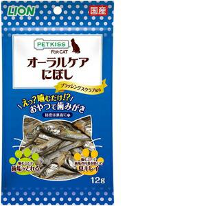 【ケース販売】 ライオン商事 PETKISSオーラルケアにぼし 12g (×48セット)