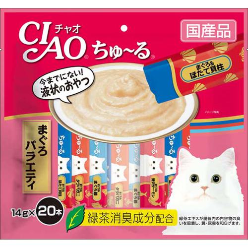 【ケース販売】 いなばペット CIAO ちゅ?る まぐろバラエティ 14g×20本 SC-194 猫 おやつ ネコ ねこ (×16セット)