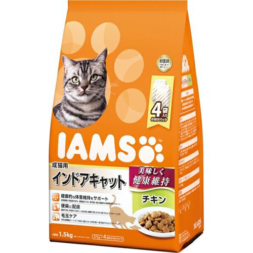 【ケース販売】 マースジャパン アイムス 成猫用 インドアキャット チキン 1.5kg (×6セット)