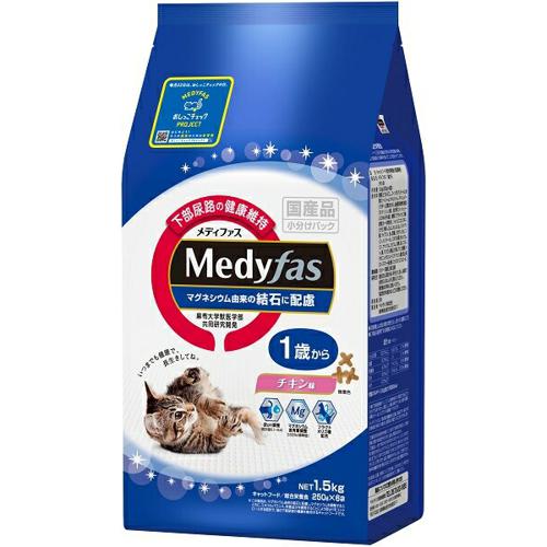 【ケース販売】 ペットライン メディファス 1歳からチキン味1.5kg MFD-31 (×6セット)