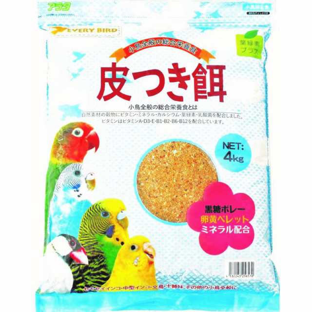 【ケース販売】 エブリバード 皮つき餌 4kg (×6セット) アラタ