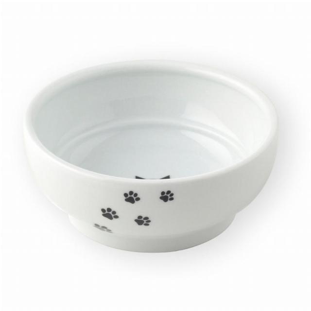 【セット販売】 ハッピーダイニング 猫用 脚なしフードボウル 猫柄 (×10セット) 猫壱