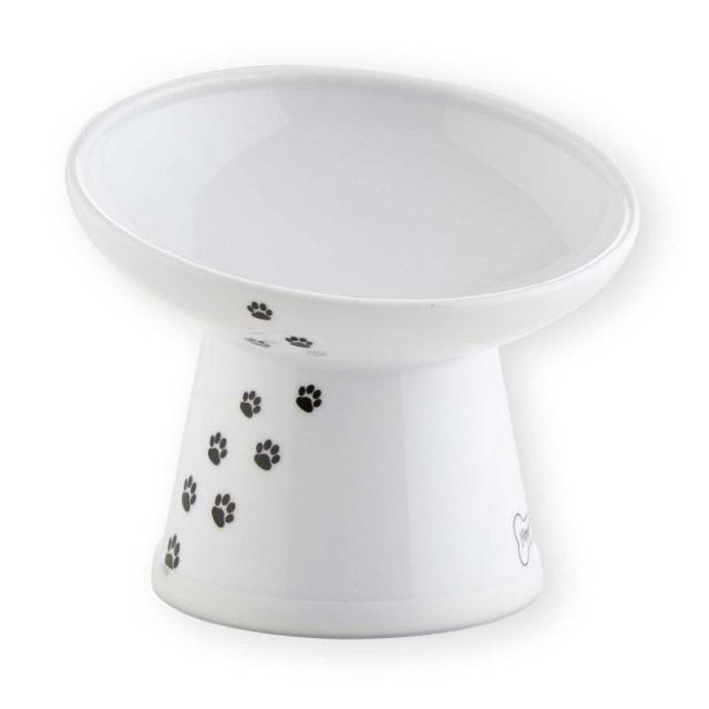 【セット販売】 ハッピーダイニング 犬用 脚付フードボウル 斜めタイプ (×4セット) DC-0715-DG 猫壱