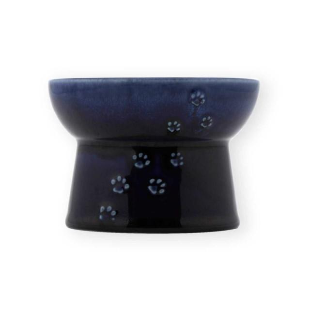【セット販売】 猫用 脚付フードボウル 日本製 ブルー (×4セット) 猫壱_4