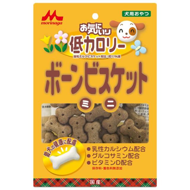 【セット販売】 ワンラック お気に入り 低カロリーボーンビスケットミニ 100g (×24セット) morinaga