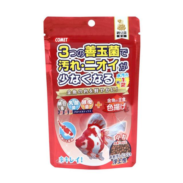 【セット販売】 金魚の主食 納豆菌 色揚げ 中粒 90g (×40セット) COMET イトスイ