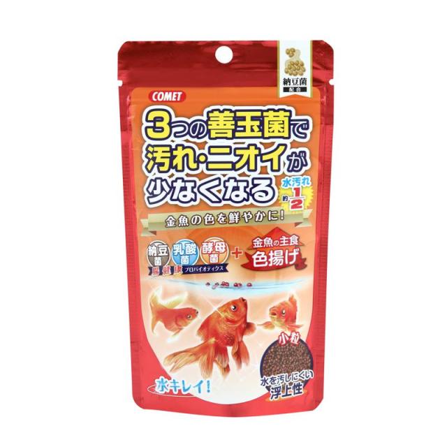 【セット販売】 金魚の主食 納豆菌 色揚げ 小粒 90g (×40セット) COMET イトスイ