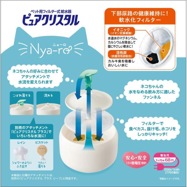 【セット販売】 ジェックス GEX ピュアクリスタル ニャーロ 1L 猫用 オフホワイト (×4セット)_3