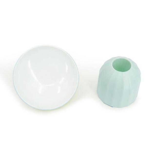 【セット販売】 ペットプロジャパン HappyDays らくらくフードボウル グリーン (×6セット)_3