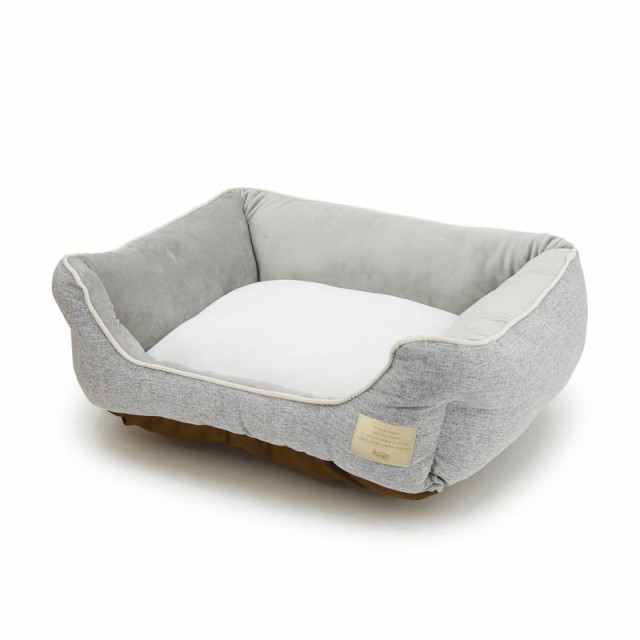 【セット販売】 ペットプロジャパン Homey オールシーズンスクエアベッド M グレー (×2セット)の通販は