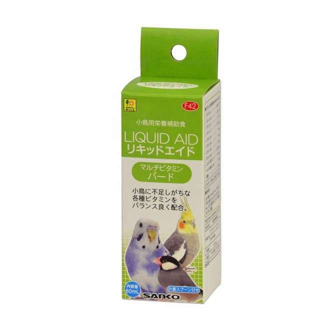 【ケース販売】 三晃商会 サンコー リキッドエイド マルチビタミン バード 60ml (×12セット)