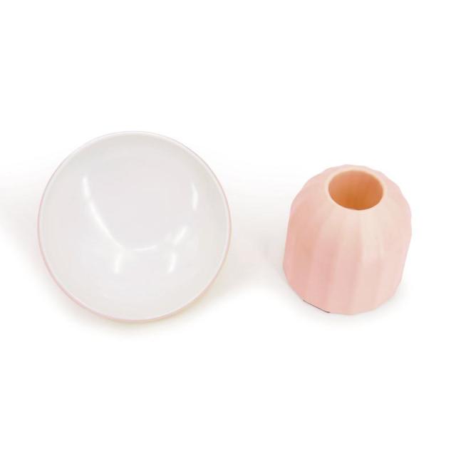 【ケース販売】 ペットプロジャパン HappyDays らくらくフードボウル ピンク (×36セット)_3