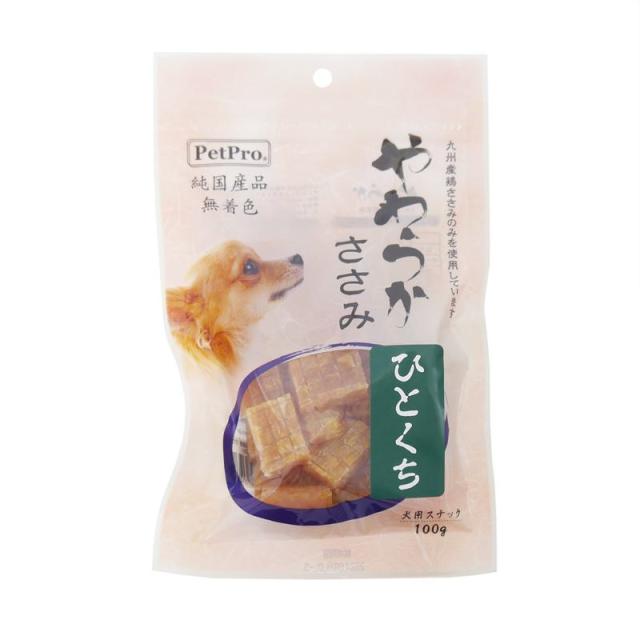 【ケース販売】 ペットプロジャパン ペットプロ 純国産やわらかささみひとくち 100g (×50セット) 17,141円