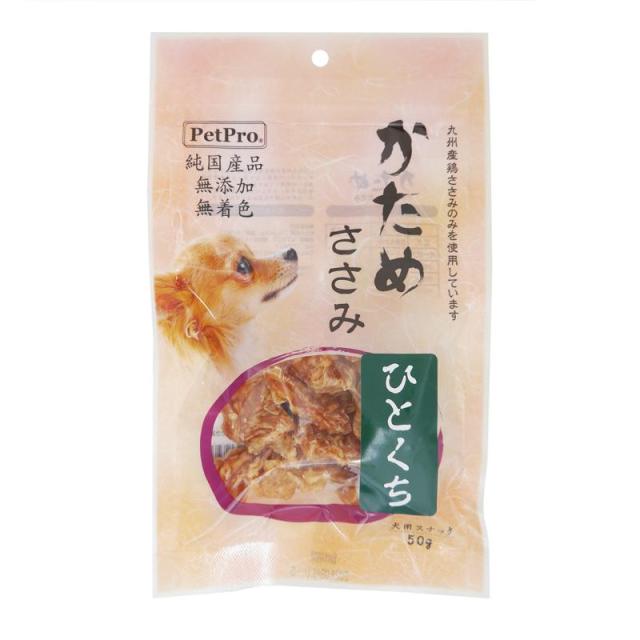【ケース販売】 ペットプロジャパン ペットプロ 純国産かためささみひとくち 50g (×50セット)