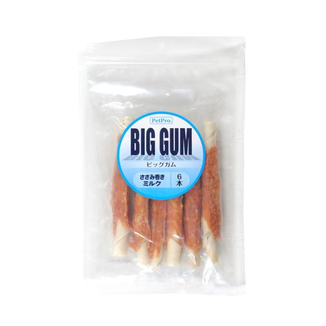 【ケース販売】 ペットプロジャパン ペットプロ BIGガム ささみ巻きミルク 6本入 (×30セット)