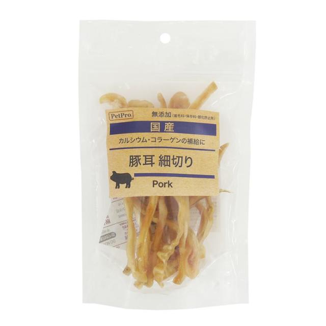 【ケース販売】 ペットプロジャパン ペットプロ 国産おやつ 無添加豚耳細切り 55g (×60セット)の通販は 20,590円