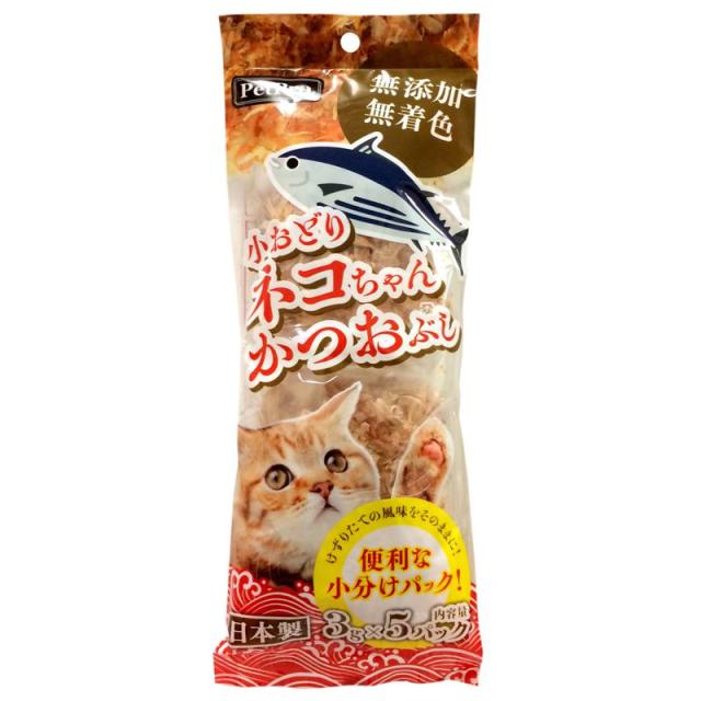 【ケース販売】 ペットプロジャパン ペットプロ 小おどりネコちゃんかつおぶし 3g×5パック (×40セット)