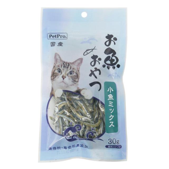 【ケース販売】 ペットプロジャパン ペットプロ 猫用お魚おやつ 小魚ミックス 30g (×80セット)