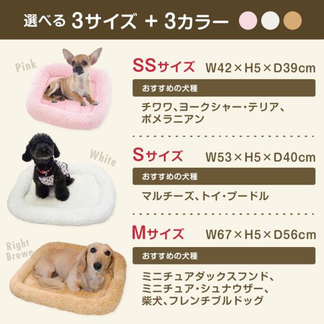 【ケース販売】 ペットプロジャパン ペットプロ マイライフベッド Mサイズ ライトブラウン (×12セット)_4